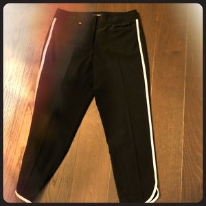 White House /black Market Crop Side Stripe Pants